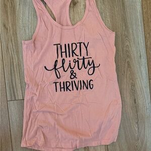 Pink Graphic Tank Top
